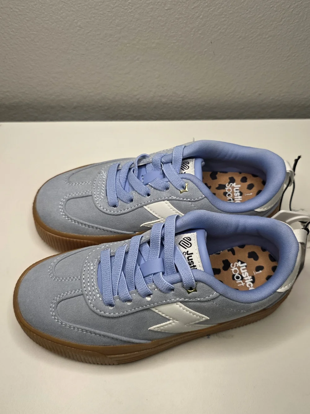 Justice Kids' Light Blue Platform Sneakers